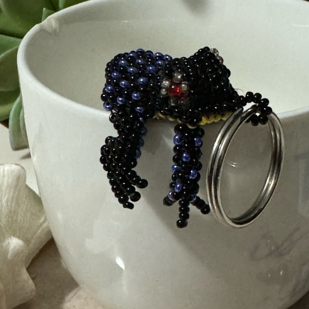 Handmade Beaded KeyChain-Frog - Picture 2 of 10